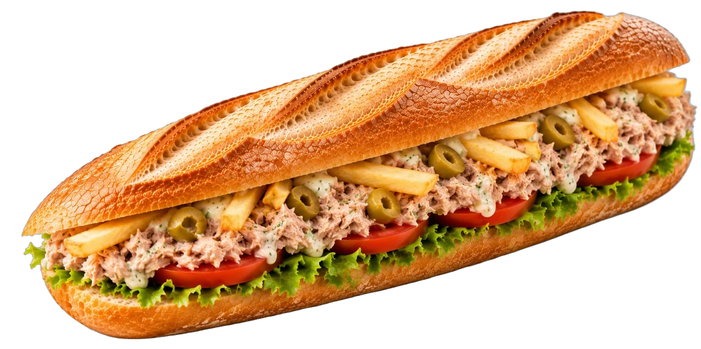 Sandwich-Thon Crudités